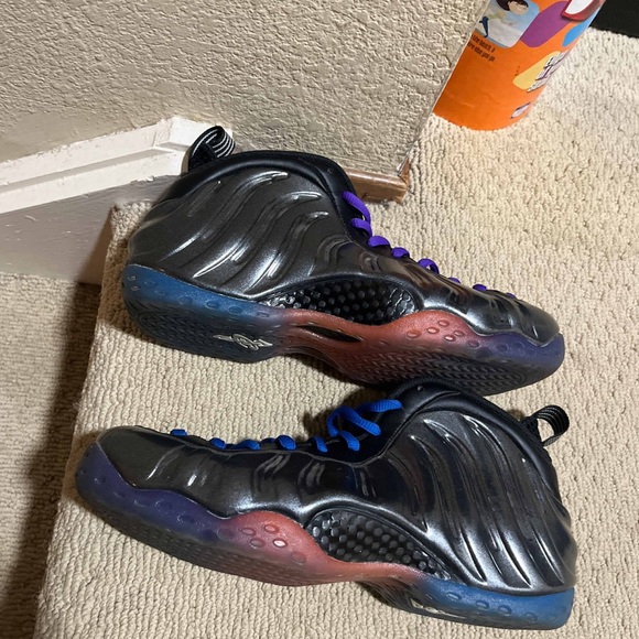 Nike Air Foamposite One QS Gradient Soles Black/Royal/Ornage CU8063-001 Size 9.5